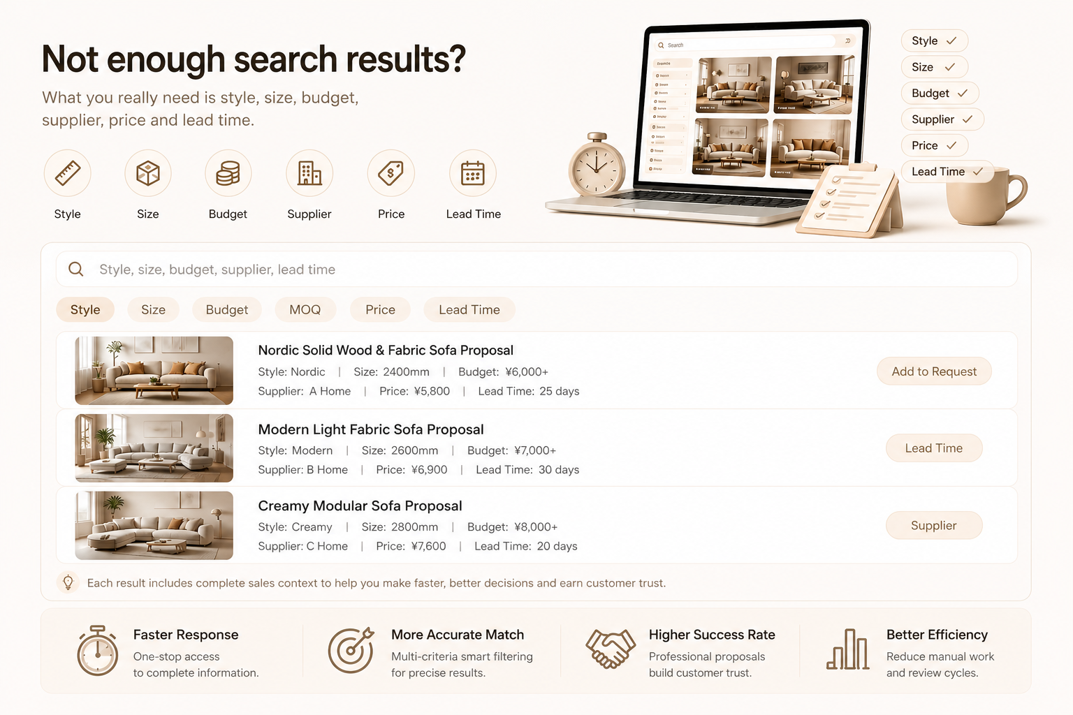 Search is not enough visual